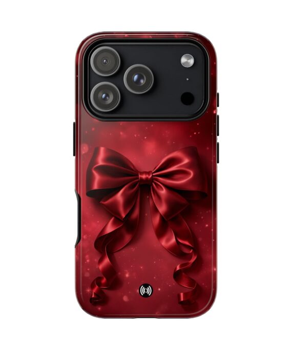 Red Satin Bow Phone Case