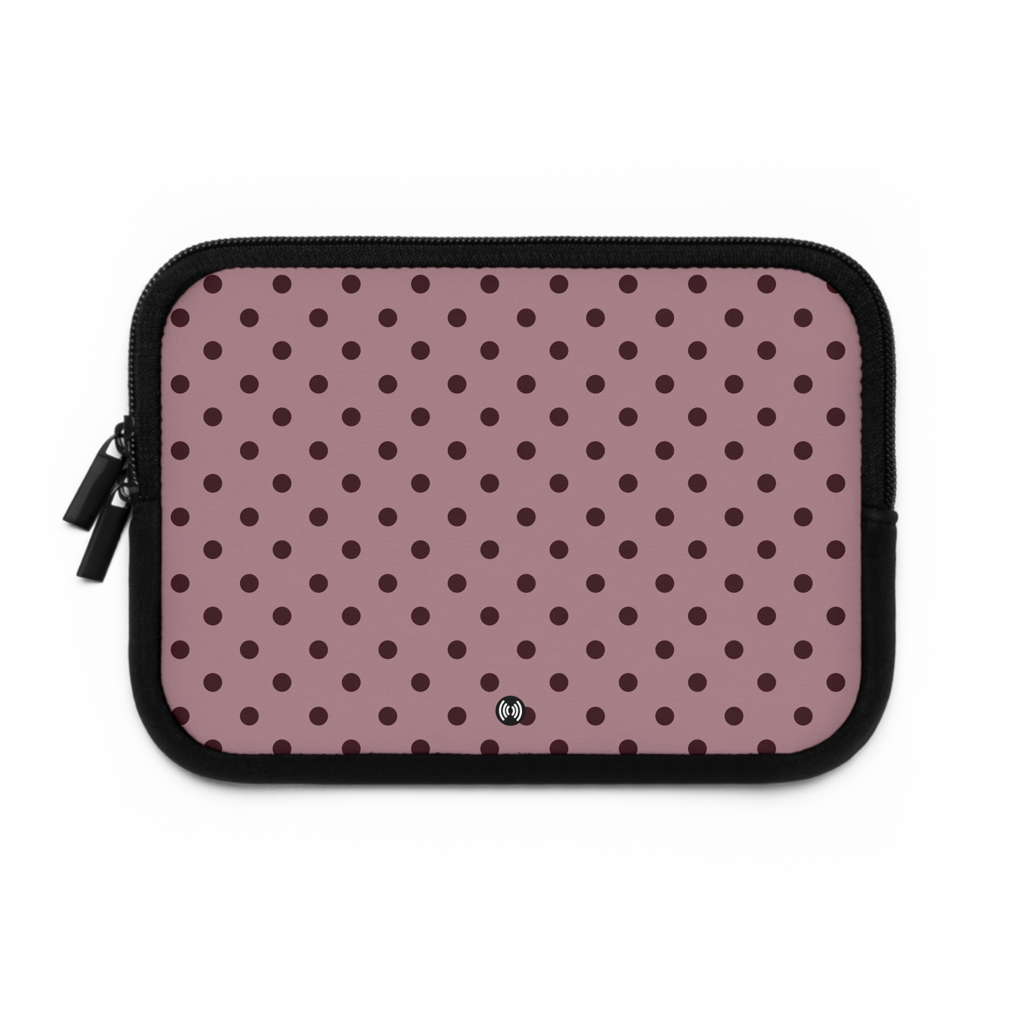 Pink Polka Dot Laptop Sleeve – Dusty Rose Protective Case