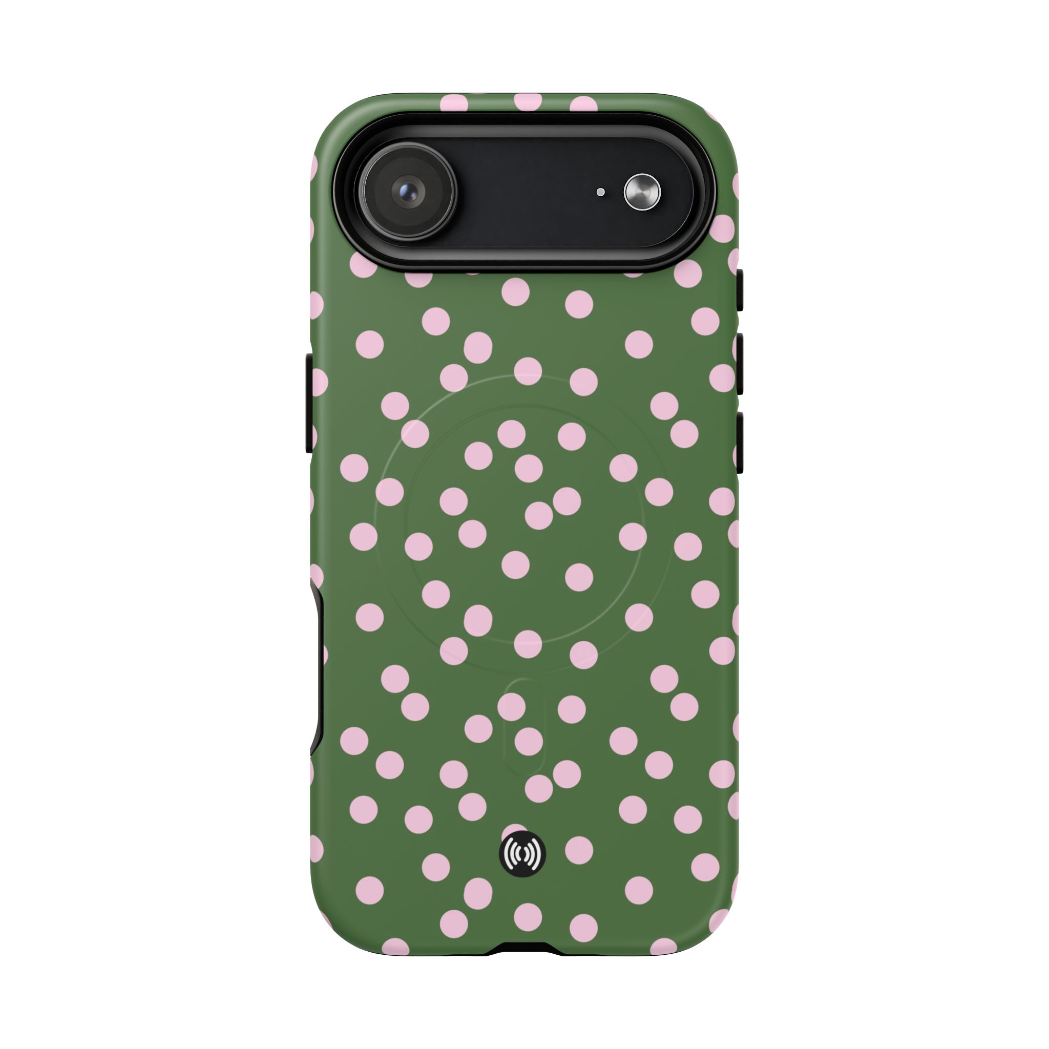 Green Polka Dot Tough Magnetic Phone Case — Slim Protective MagSafe-Compatible Cover - Image 20