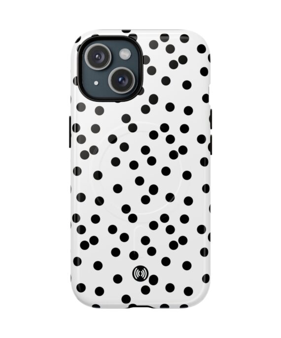 Black And White Dot Tough Magnetic Phone Case