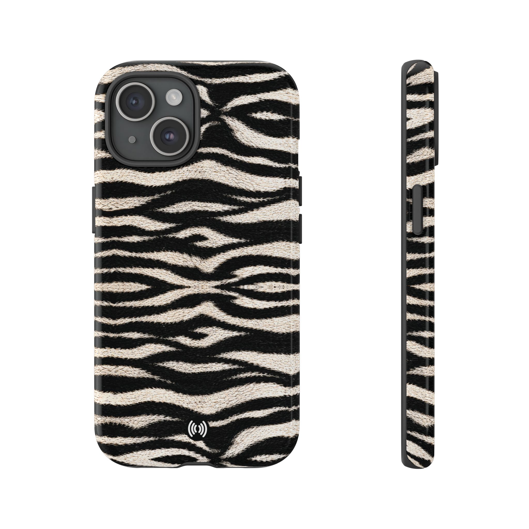 Zebra Print Tough Phone Case — Rugged Protective iPhone Cover - Image 2