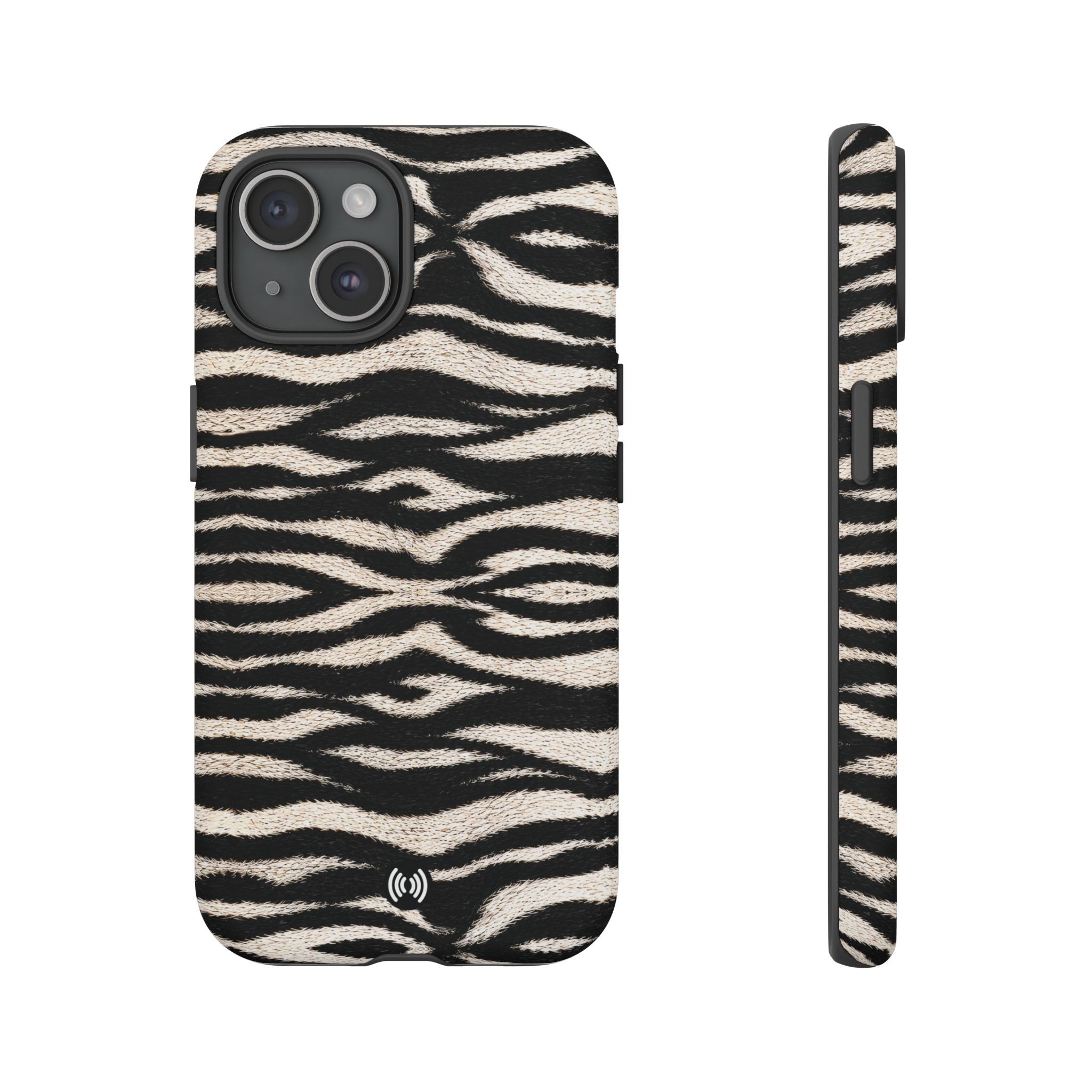 Zebra Print Tough Phone Case — Rugged Protective iPhone Cover - Image 4