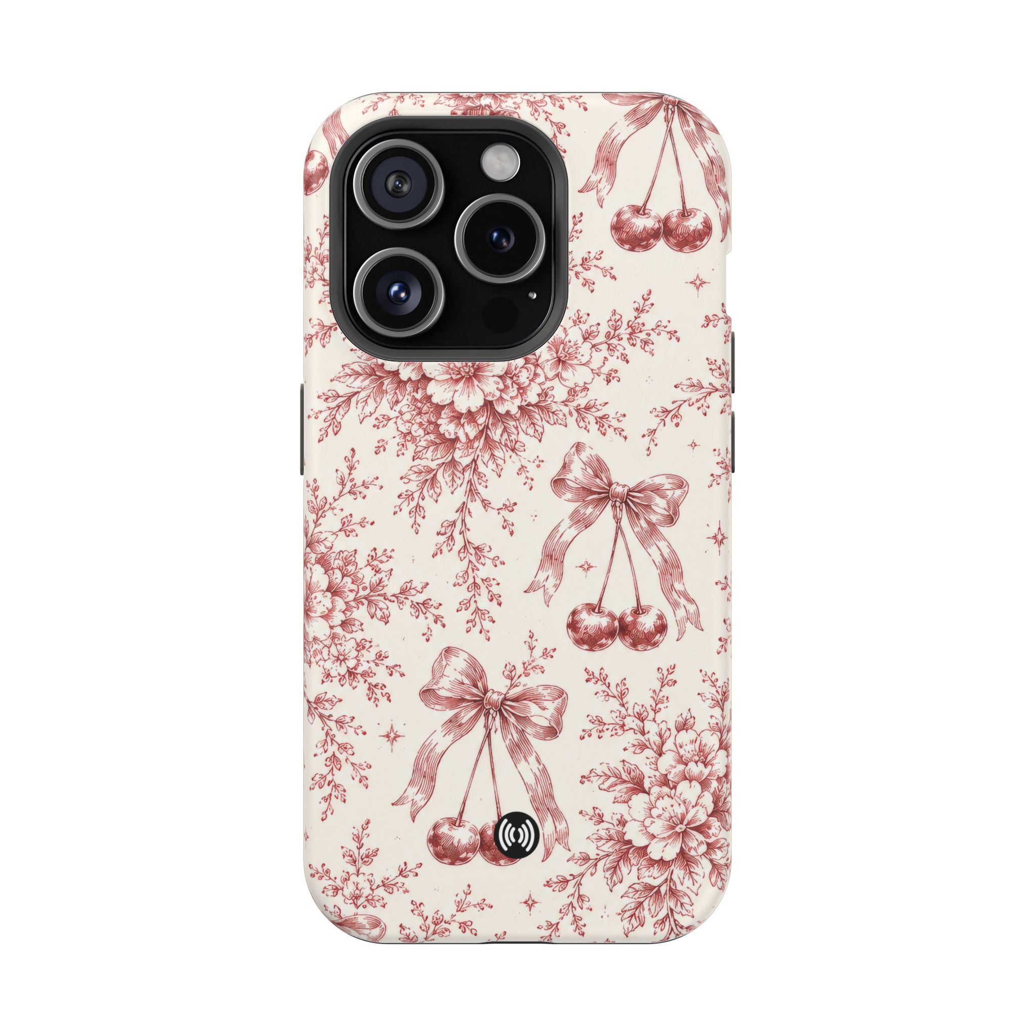 Floral Bow Magnetic Phone Case — Vintage Rose Impact-Resistant Cover - Image 14