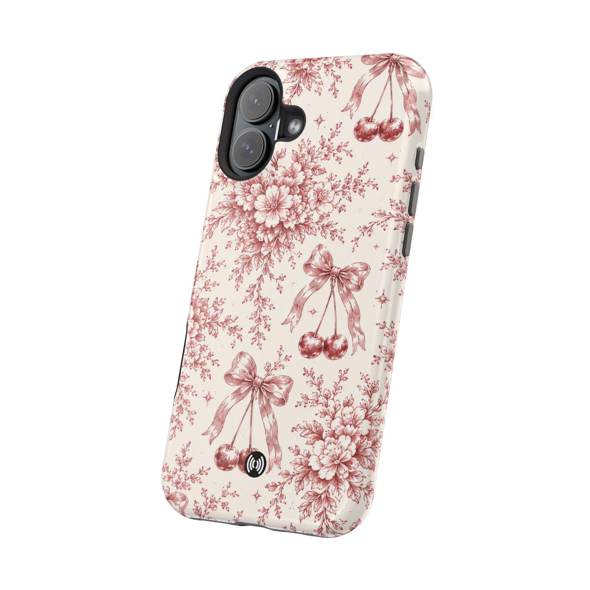 Floral Bow Magnetic Phone Case — Vintage Rose Impact-Resistant Cover - Image 40