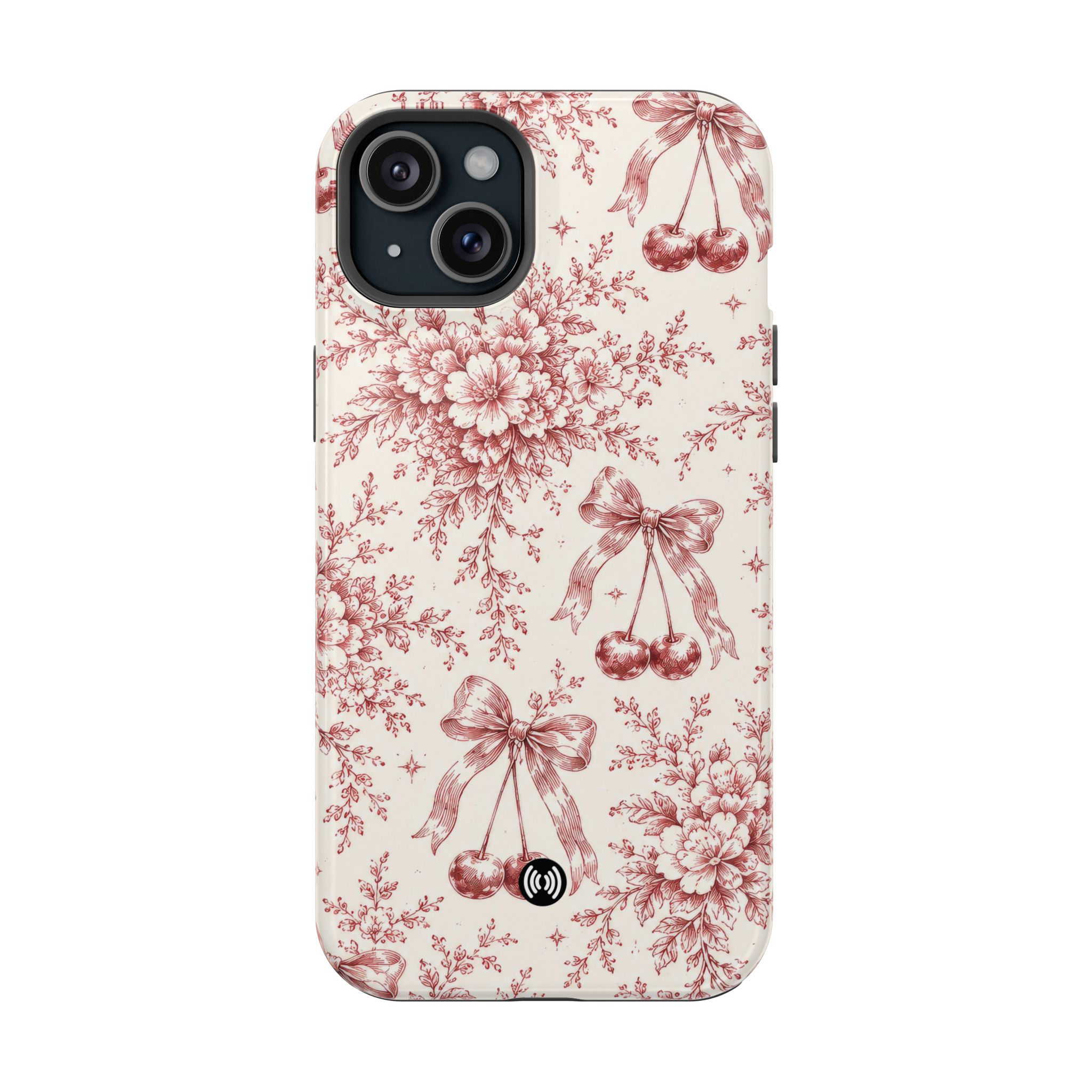 Floral Bow Magnetic Phone Case — Vintage Rose Impact-Resistant Cover - Image 17