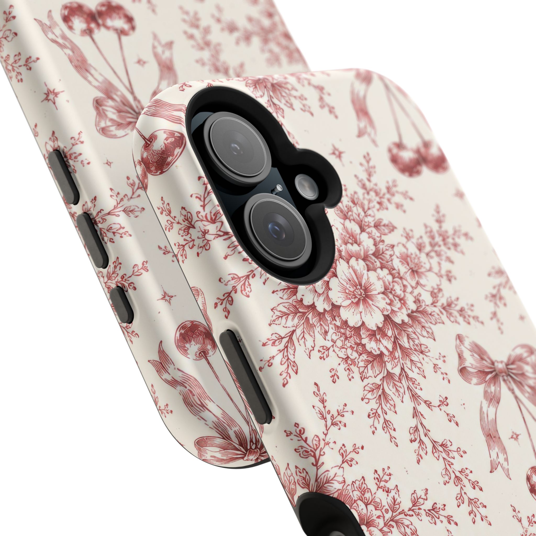 Floral Bow Magnetic Phone Case — Vintage Rose Impact-Resistant Cover - Image 37