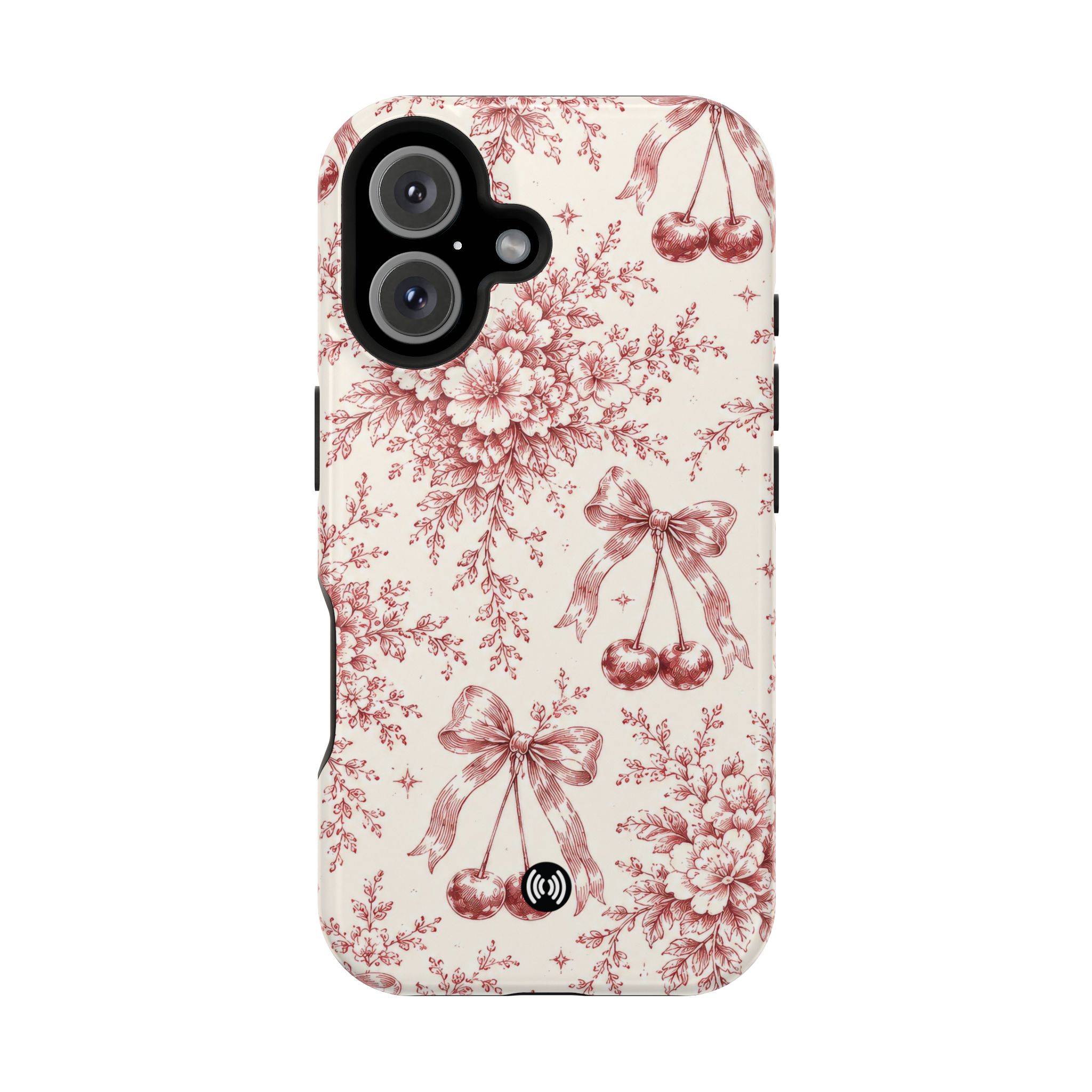Floral Bow Magnetic Phone Case — Vintage Rose Impact-Resistant Cover - Image 31