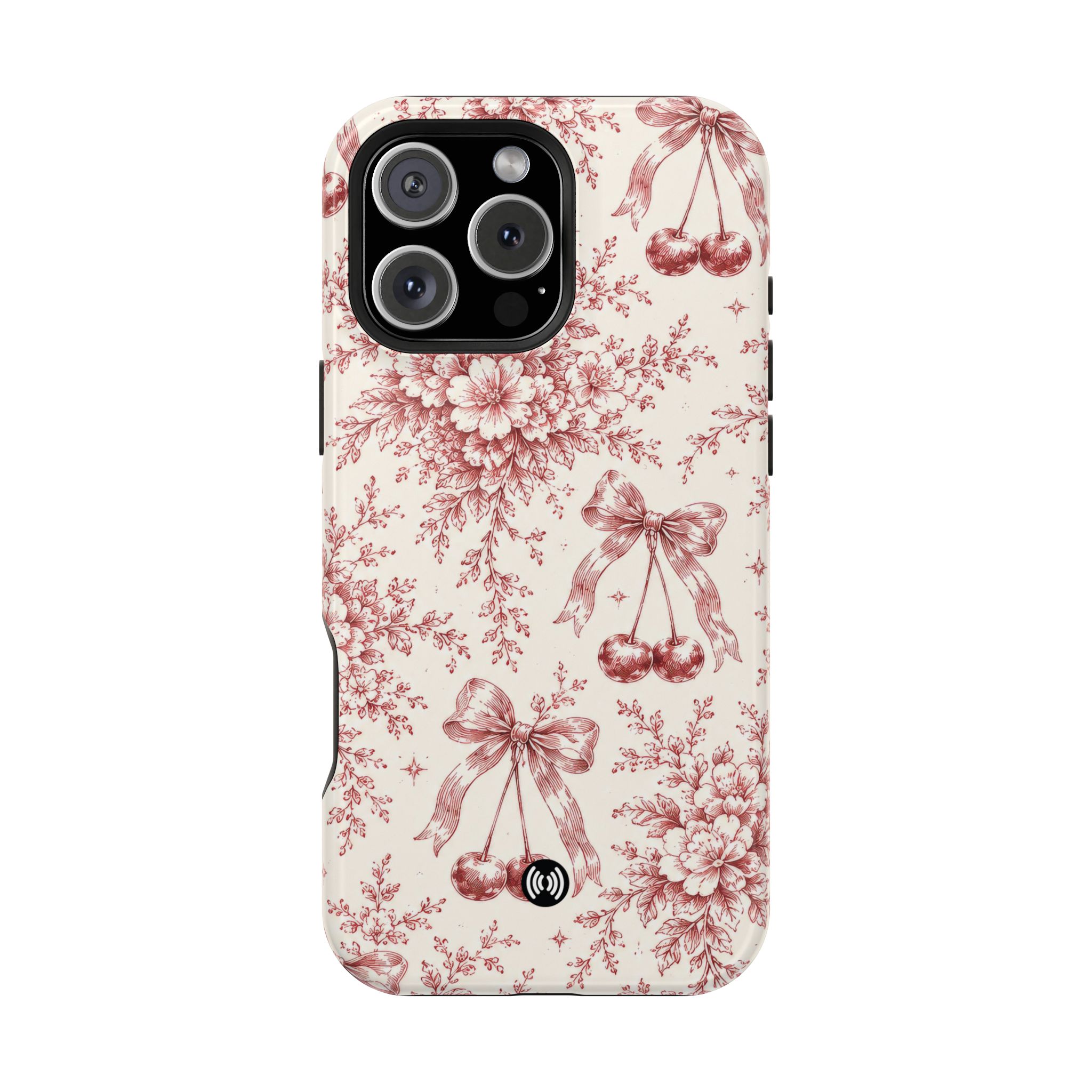 Floral Bow Magnetic Phone Case — Vintage Rose Impact-Resistant Cover - Image 55