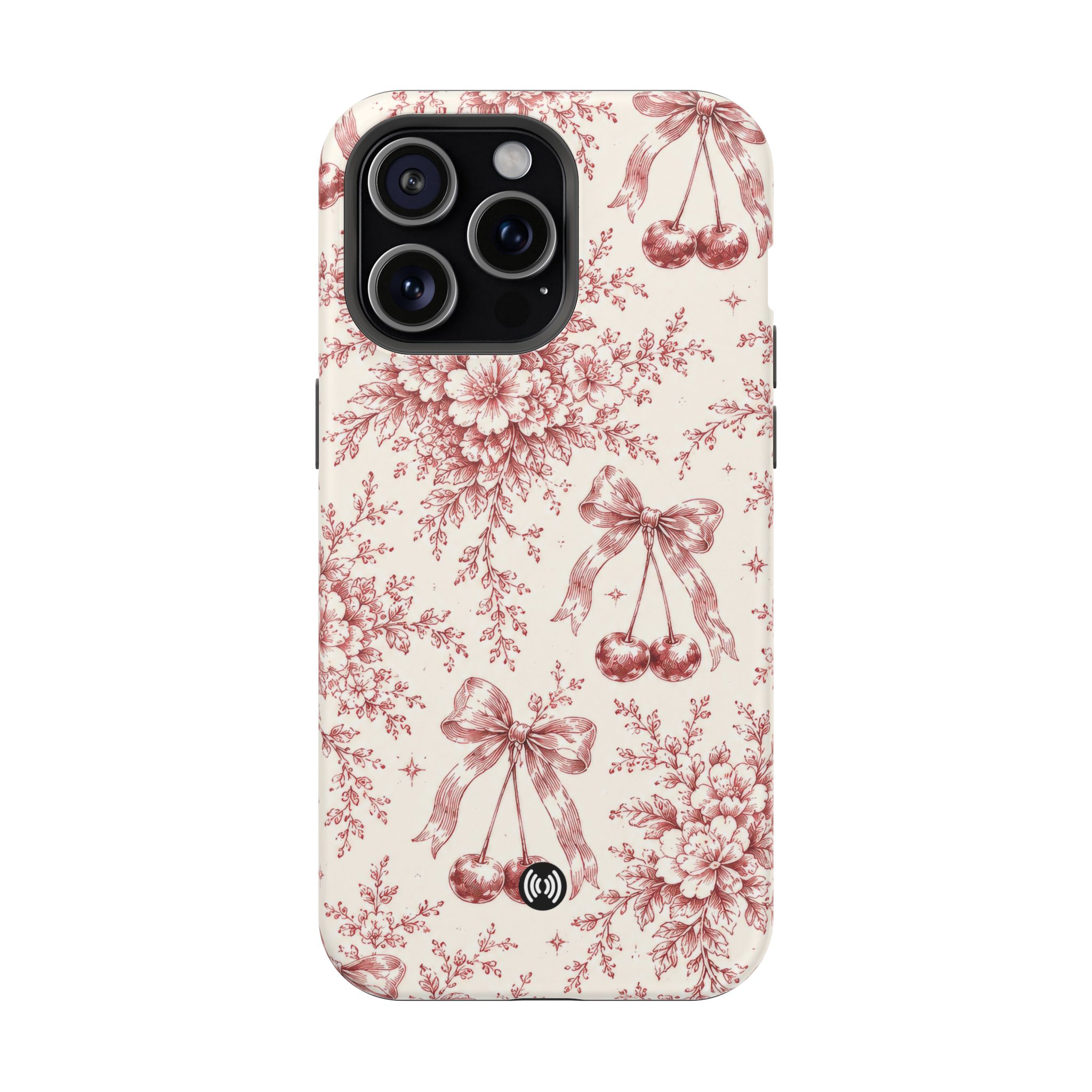 Floral Bow Magnetic Phone Case — Vintage Rose Impact-Resistant Cover - Image 28
