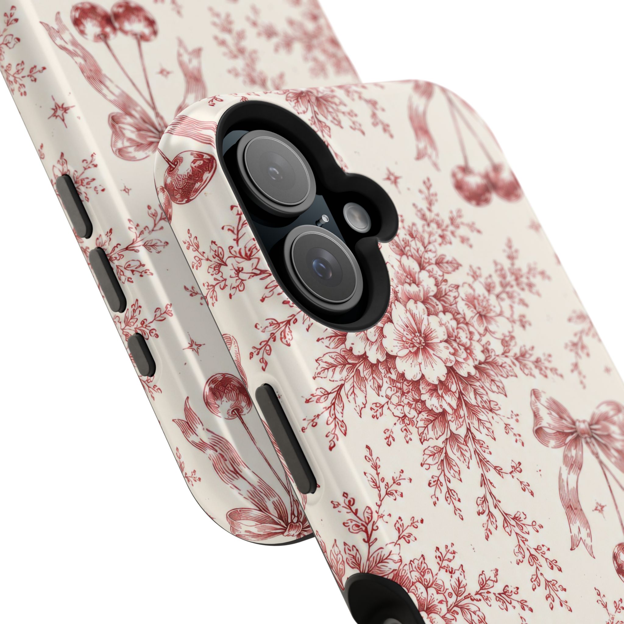 Floral Bow Magnetic Phone Case — Vintage Rose Impact-Resistant Cover - Image 33