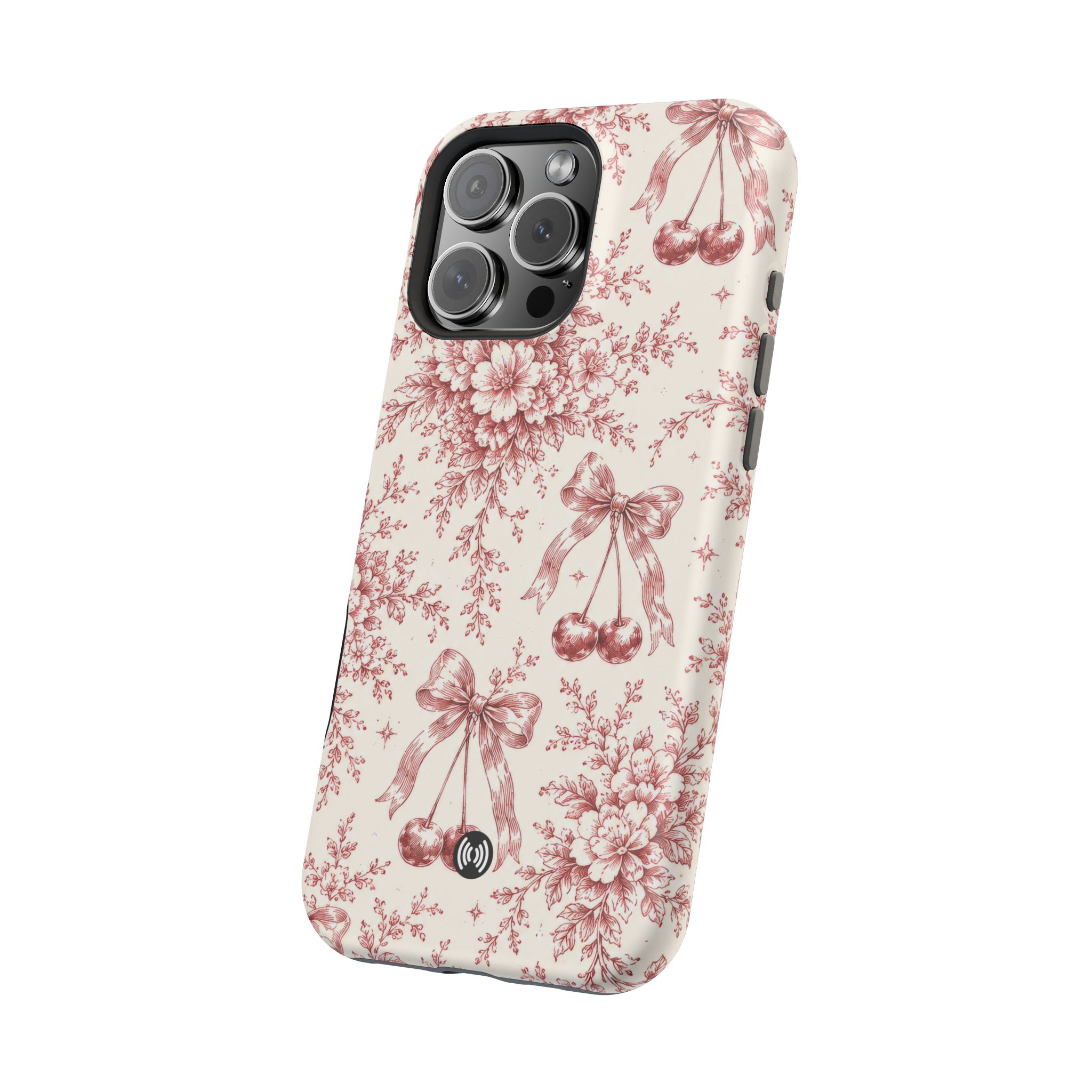 Floral Bow Magnetic Phone Case — Vintage Rose Impact-Resistant Cover - Image 60