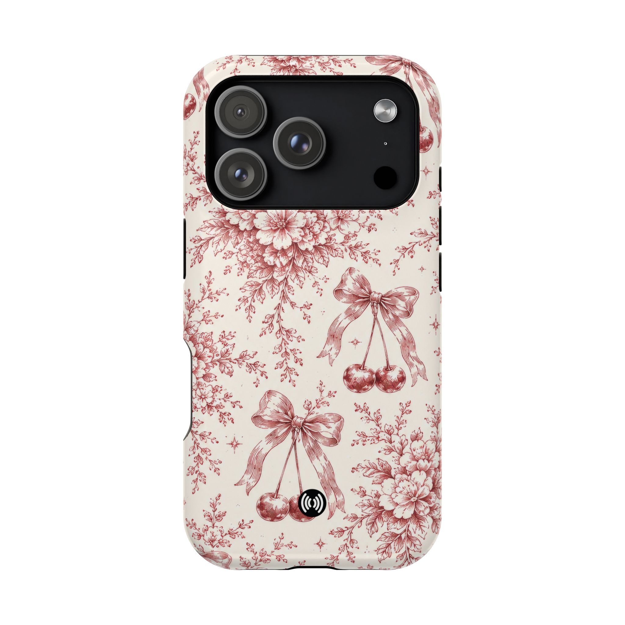 Floral Bow Magnetic Phone Case — Vintage Rose Impact-Resistant Cover - Image 67
