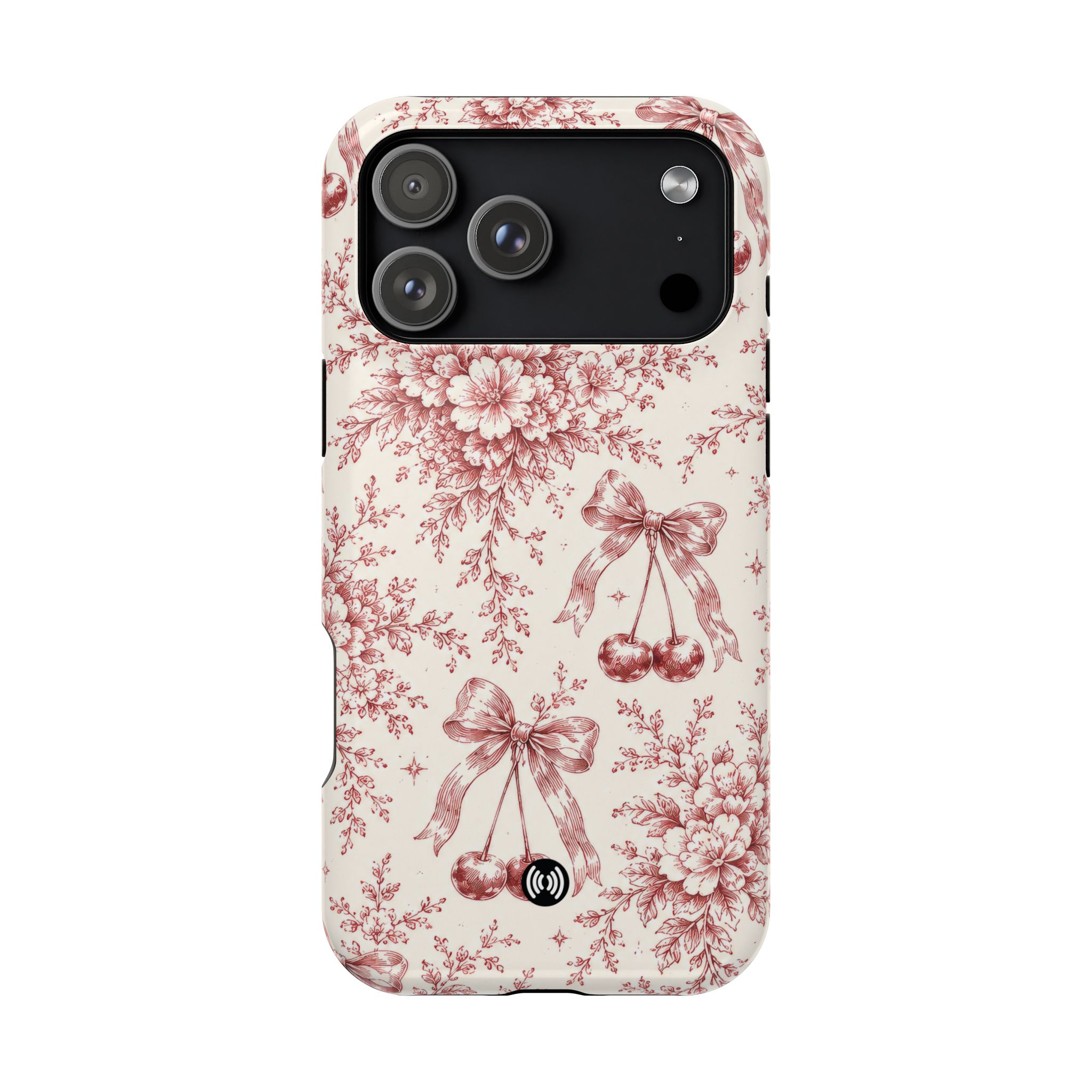 Floral Bow Magnetic Phone Case — Vintage Rose Impact-Resistant Cover - Image 68