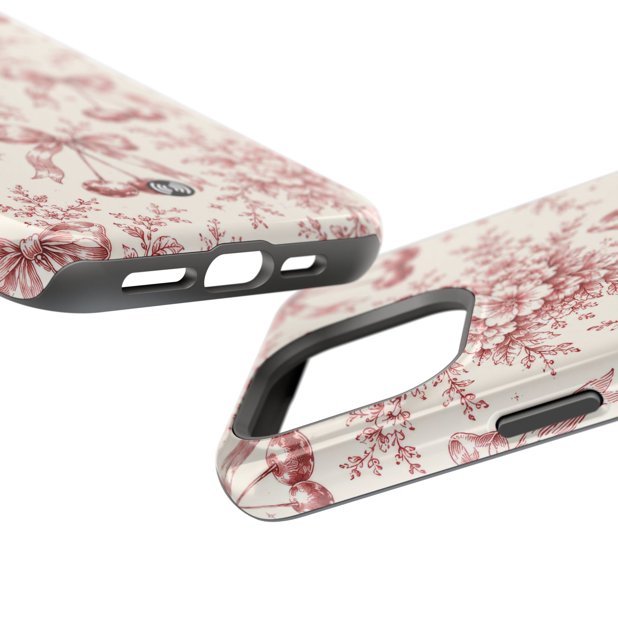 Floral Bow Magnetic Phone Case — Vintage Rose Impact-Resistant Cover - Image 26