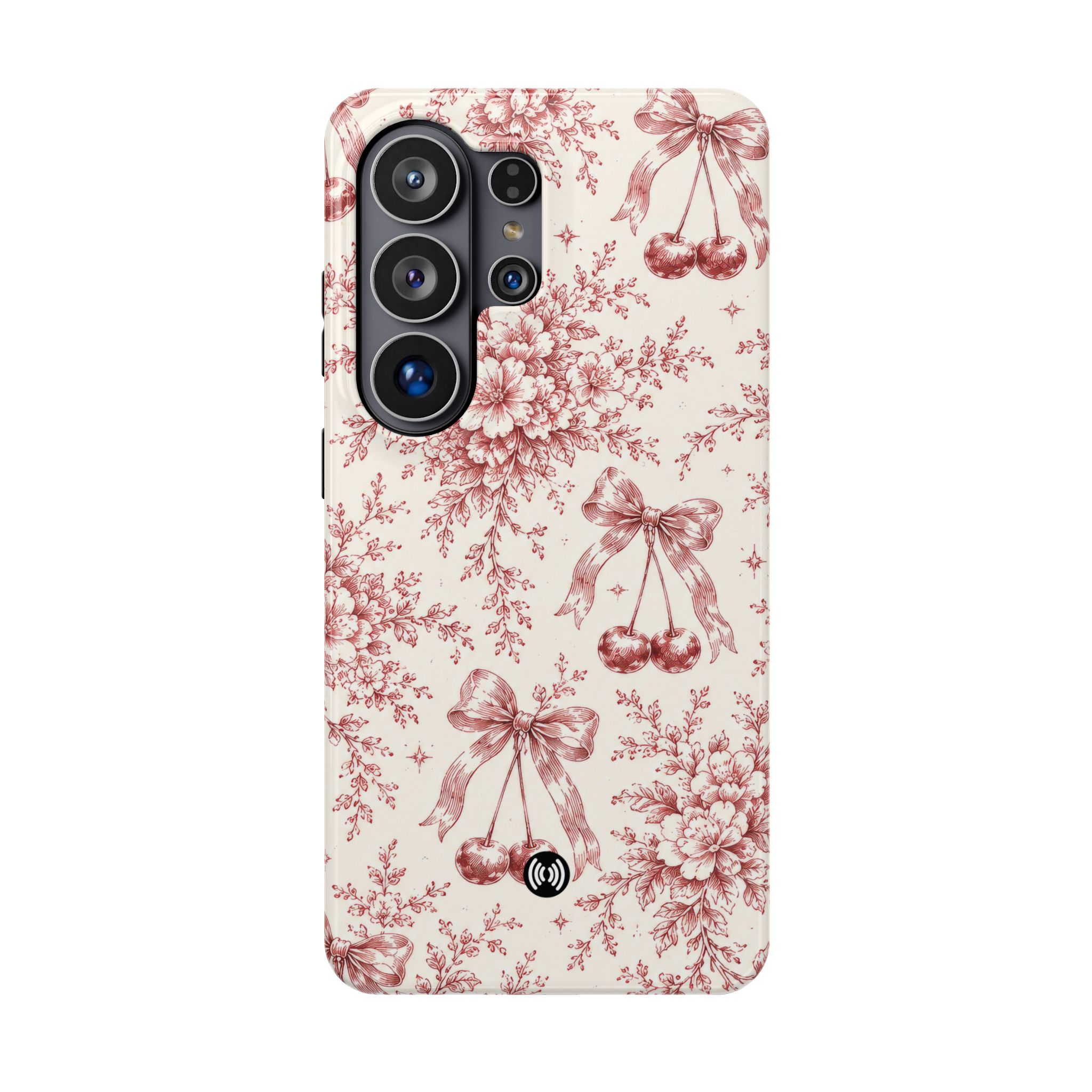 Floral Bow Magnetic Phone Case — Vintage Rose Impact-Resistant Cover - Image 72
