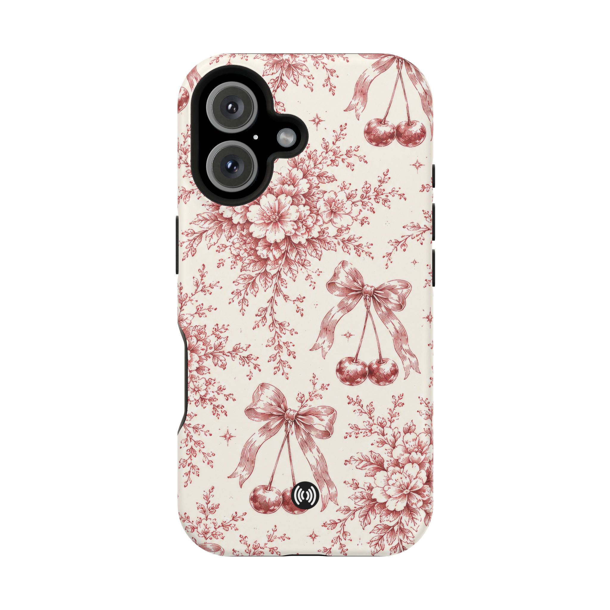 Floral Bow Magnetic Phone Case — Vintage Rose Impact-Resistant Cover - Image 35