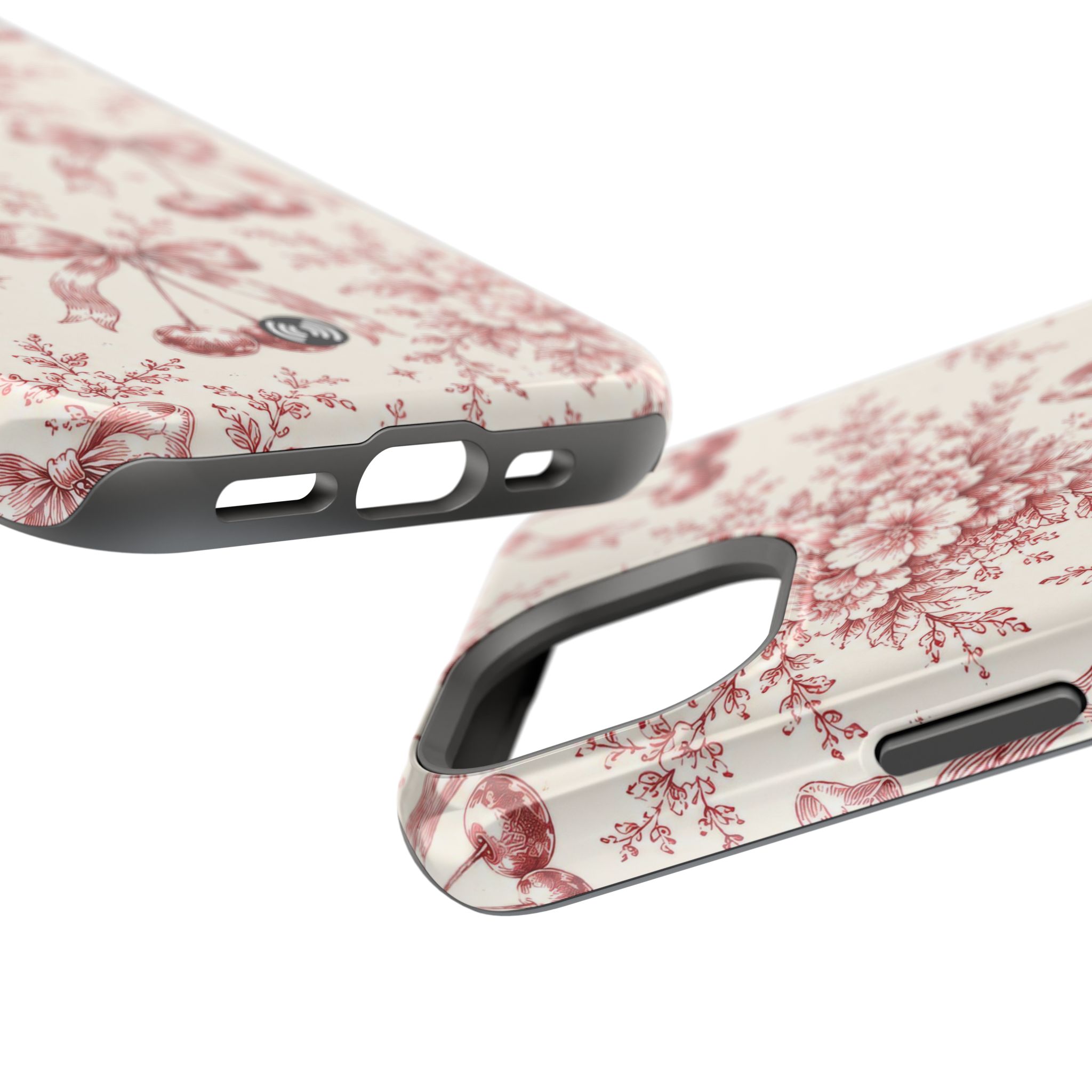Floral Bow Magnetic Phone Case — Vintage Rose Impact-Resistant Cover - Image 4