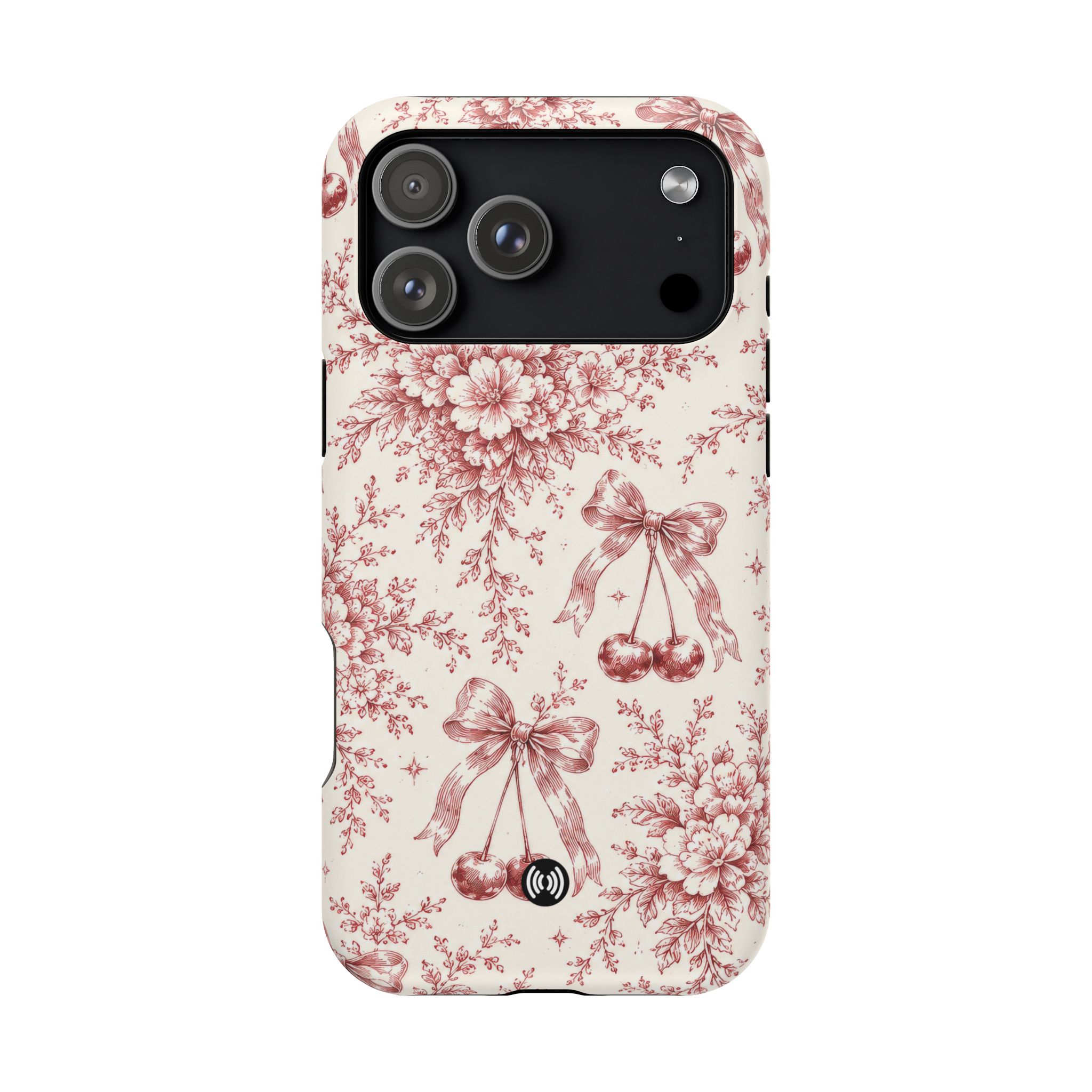 Floral Bow Magnetic Phone Case — Vintage Rose Impact-Resistant Cover - Image 69