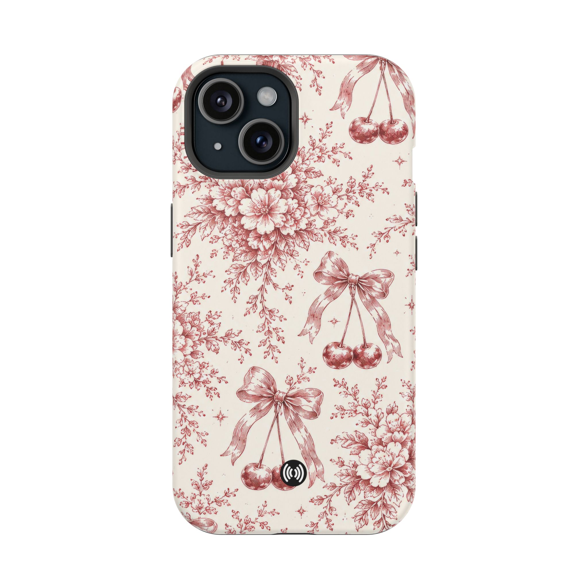 Floral Bow Magnetic Phone Case — Vintage Rose Impact-Resistant Cover - Image 6