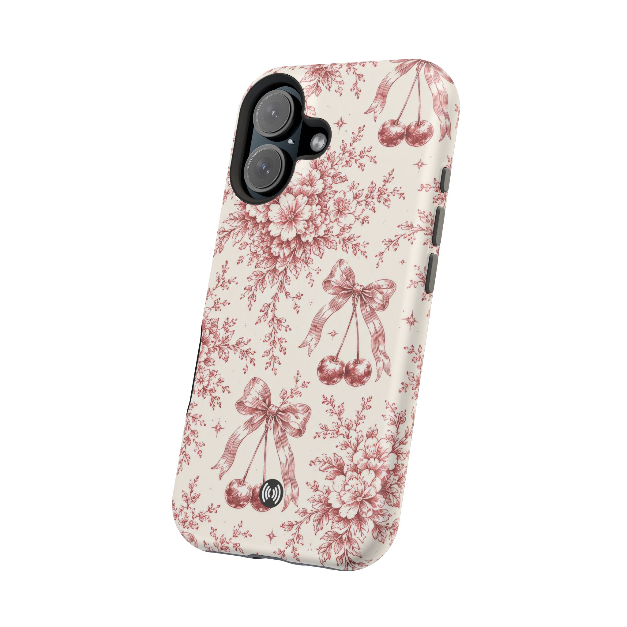 Floral Bow Magnetic Phone Case — Vintage Rose Impact-Resistant Cover - Image 36