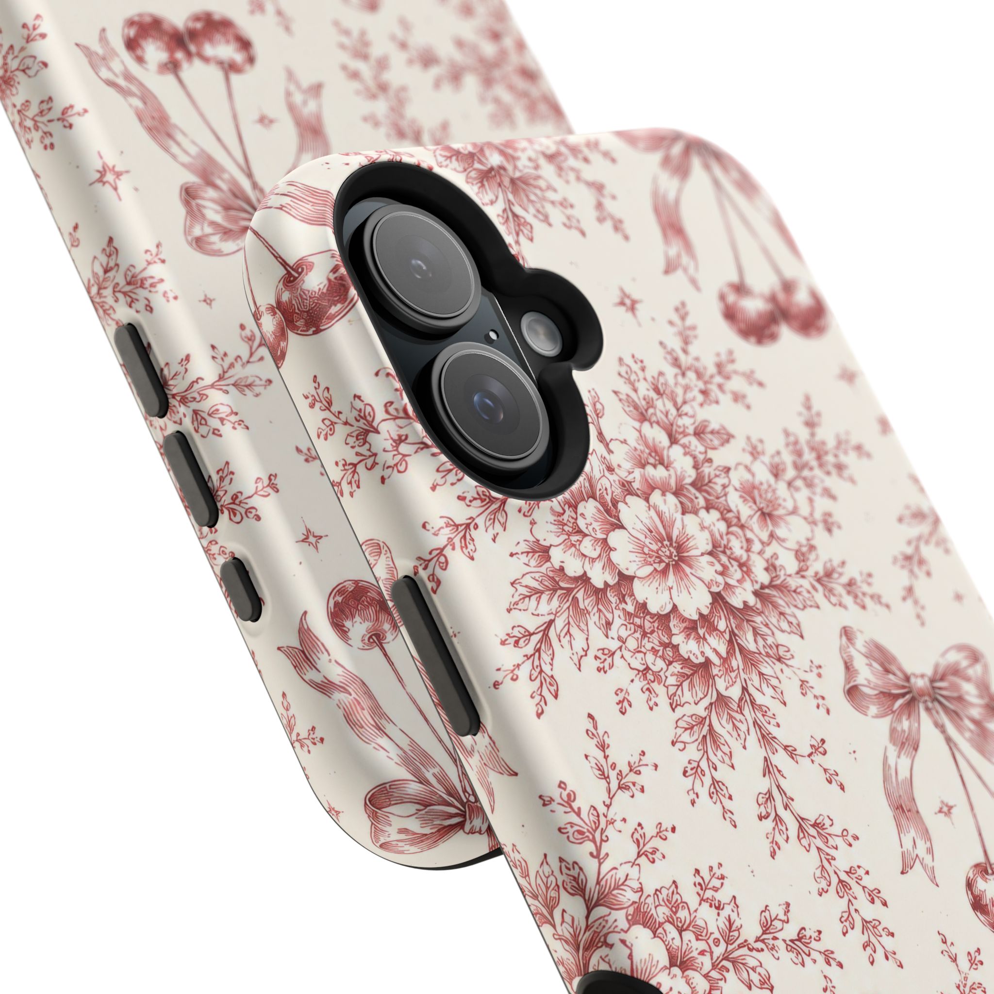 Floral Bow Magnetic Phone Case — Vintage Rose Impact-Resistant Cover - Image 45