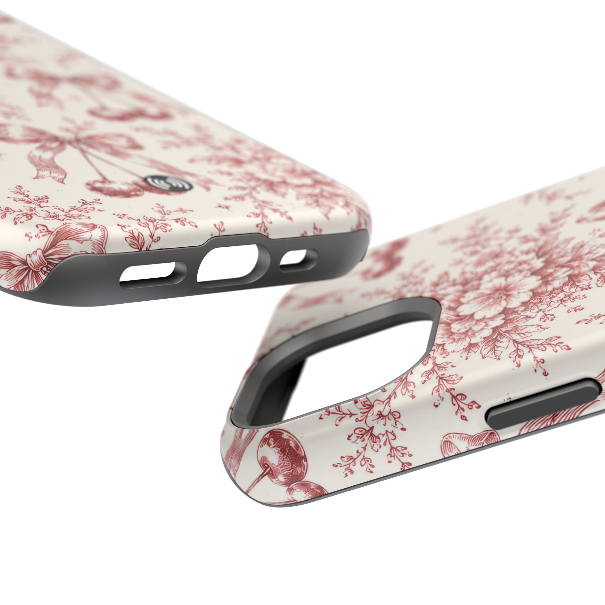 Floral Bow Magnetic Phone Case — Vintage Rose Impact-Resistant Cover - Image 8