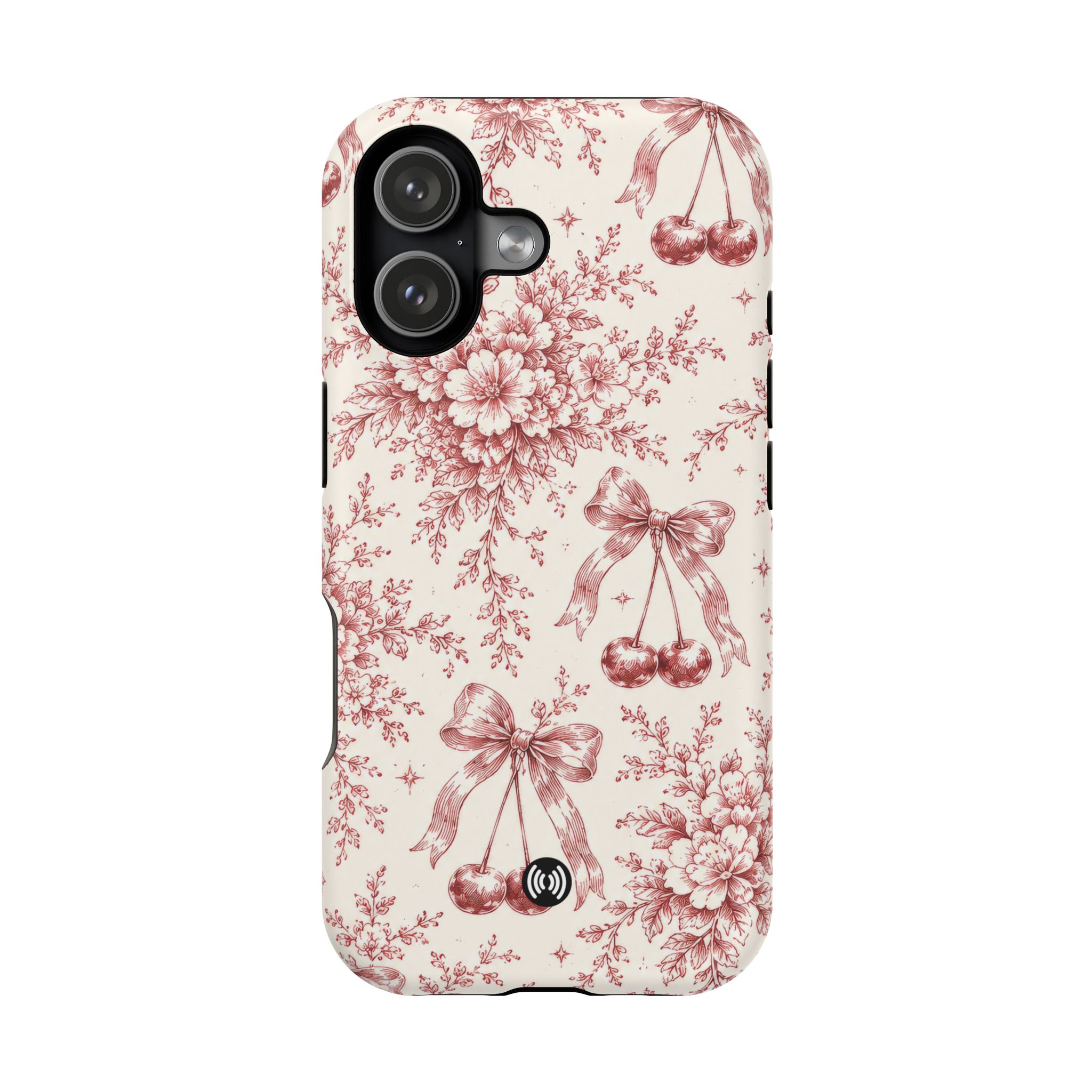 Floral Bow Magnetic Phone Case — Vintage Rose Impact-Resistant Cover - Image 64