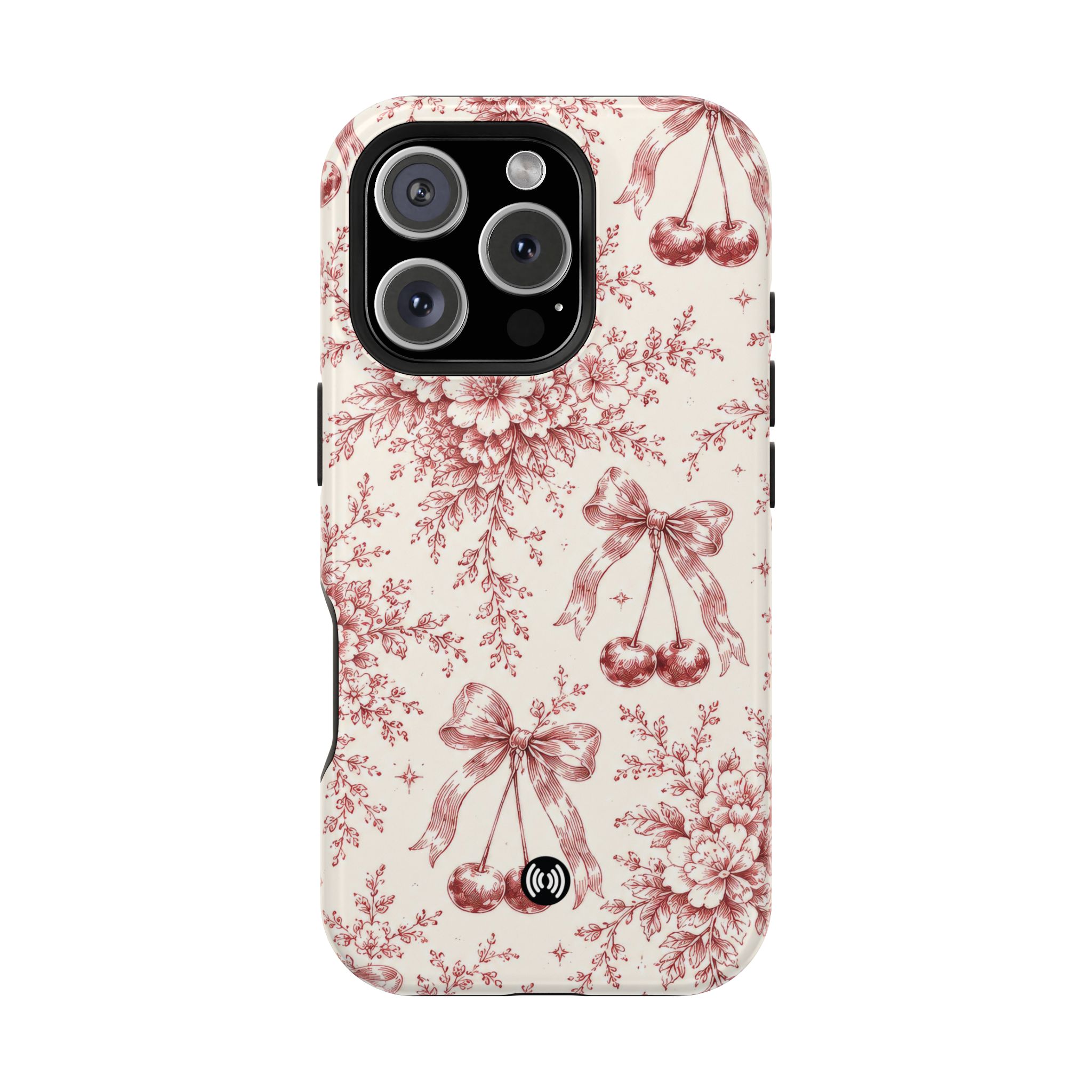 Floral Bow Magnetic Phone Case — Vintage Rose Impact-Resistant Cover - Image 47