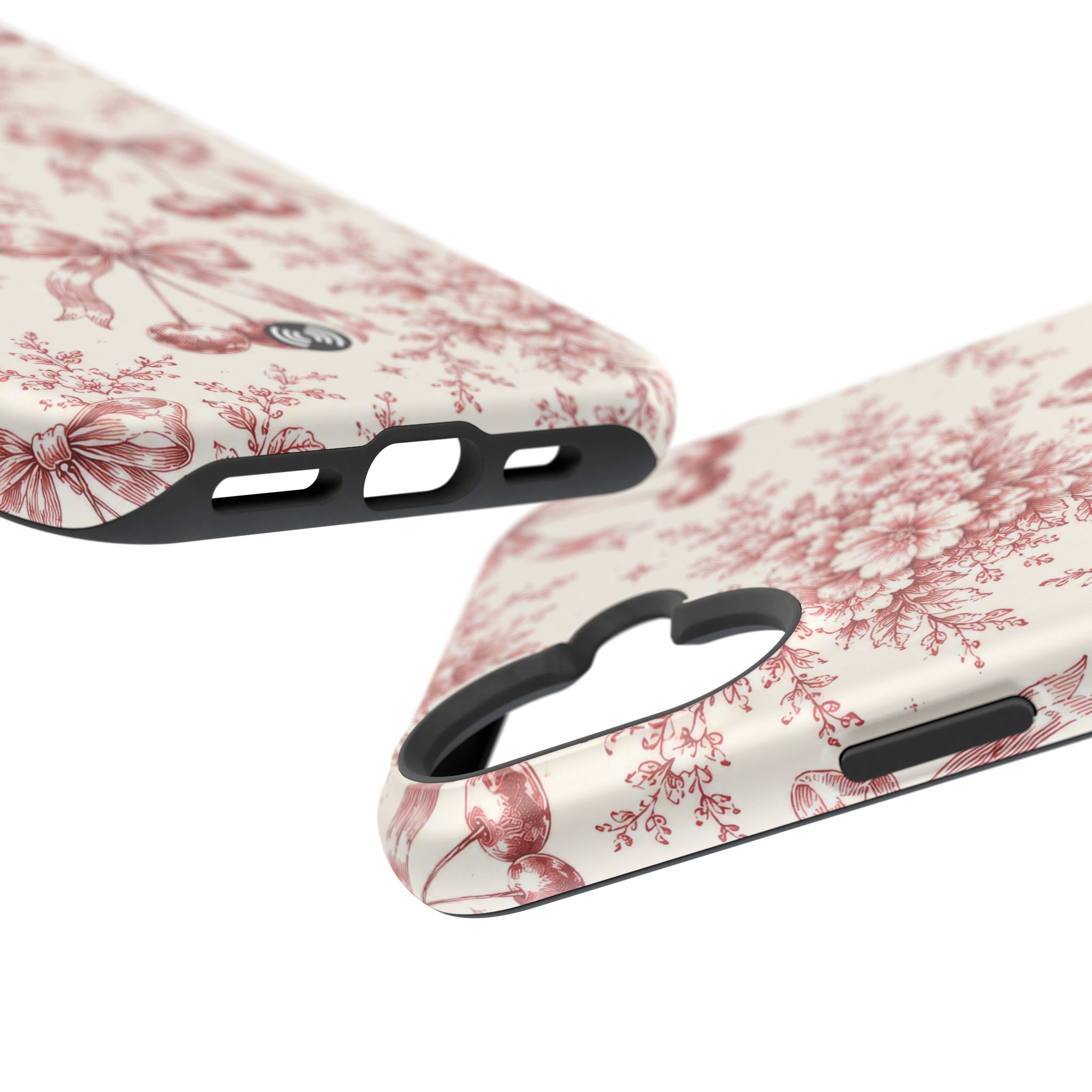 Floral Bow Magnetic Phone Case — Vintage Rose Impact-Resistant Cover - Image 46