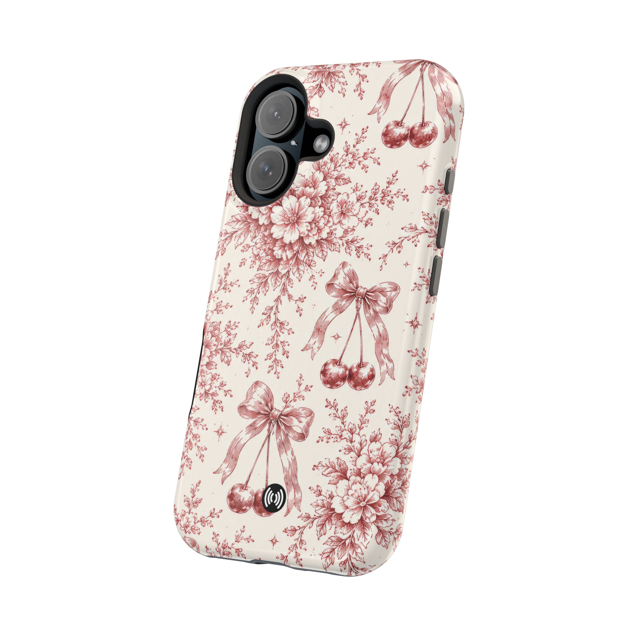 Floral Bow Magnetic Phone Case — Vintage Rose Impact-Resistant Cover - Image 32