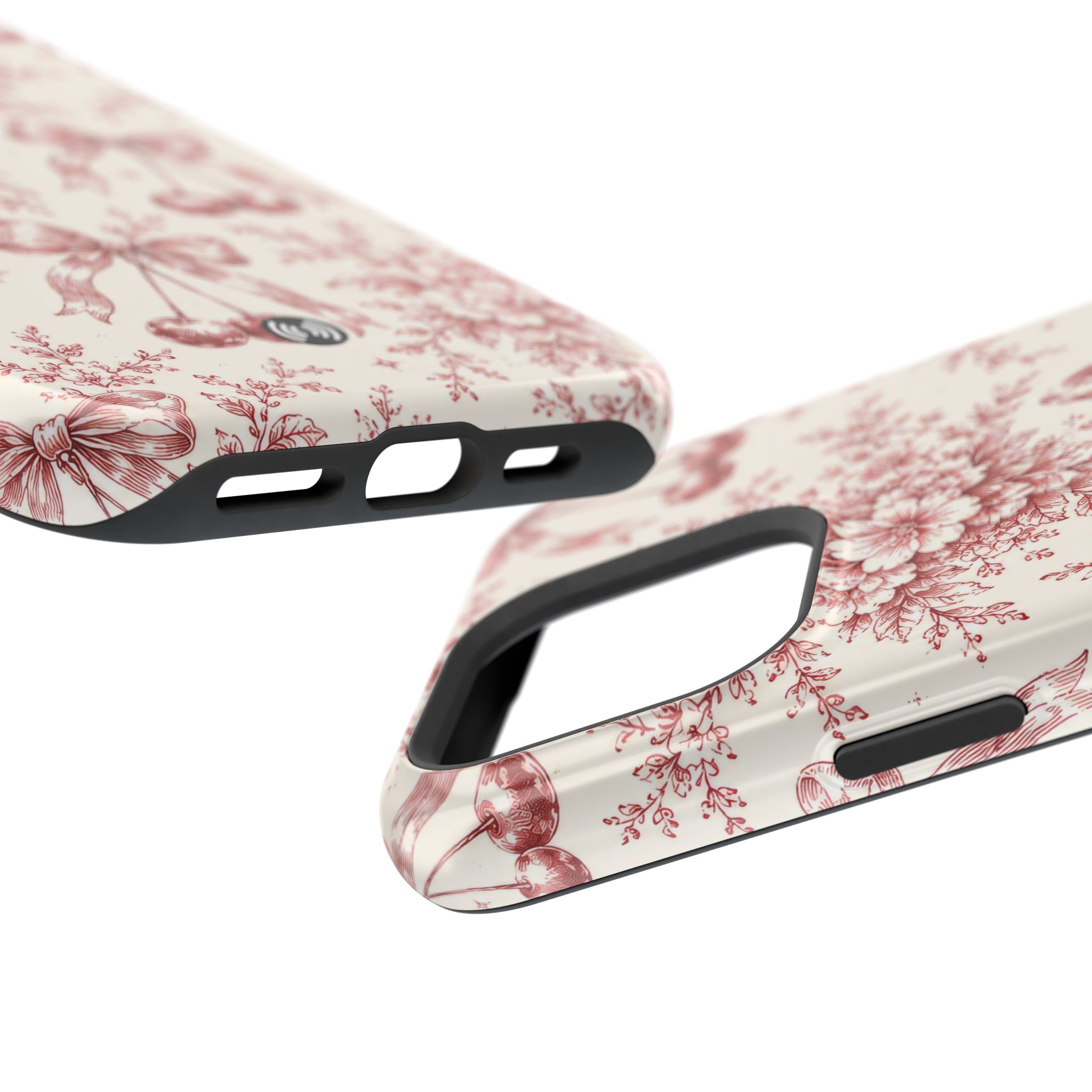 Floral Bow Magnetic Phone Case — Vintage Rose Impact-Resistant Cover - Image 58