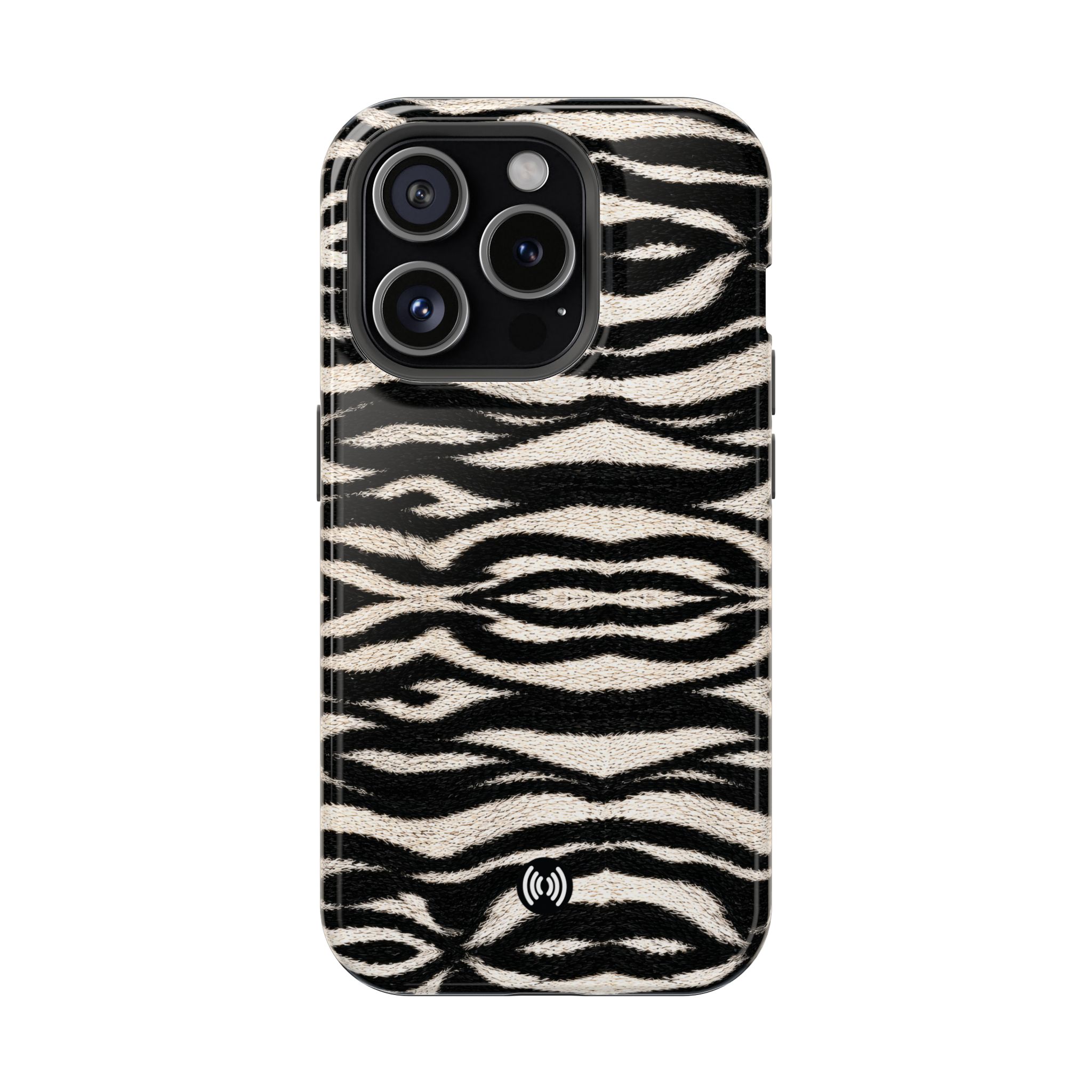 Zebra Print Magnetic Impact-Resistant Phone Case - Image 4