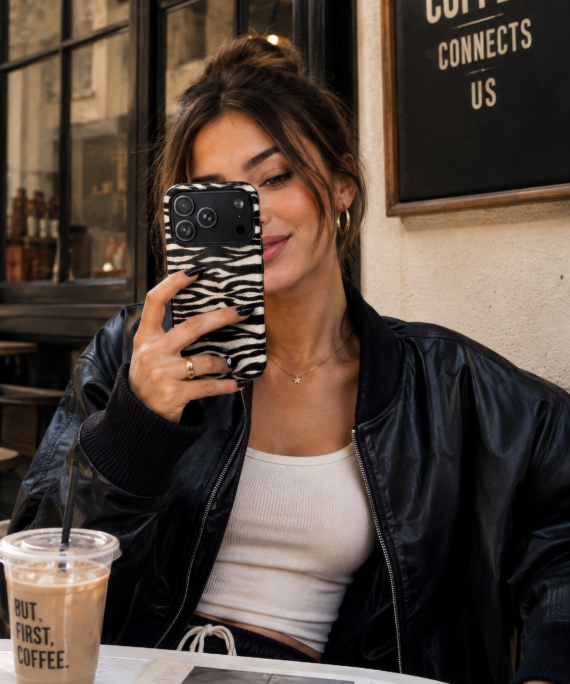 Zebra Print Magnetic Impact-Resistant Phone Case