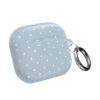 Pastel blue polka dot AirPods case with keyring by CellFinds