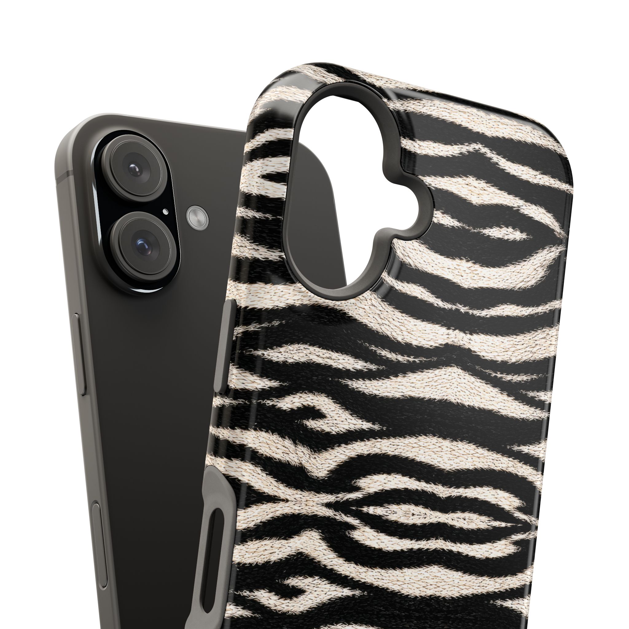 Zebra Print Magnetic Impact-Resistant Phone Case - Image 13