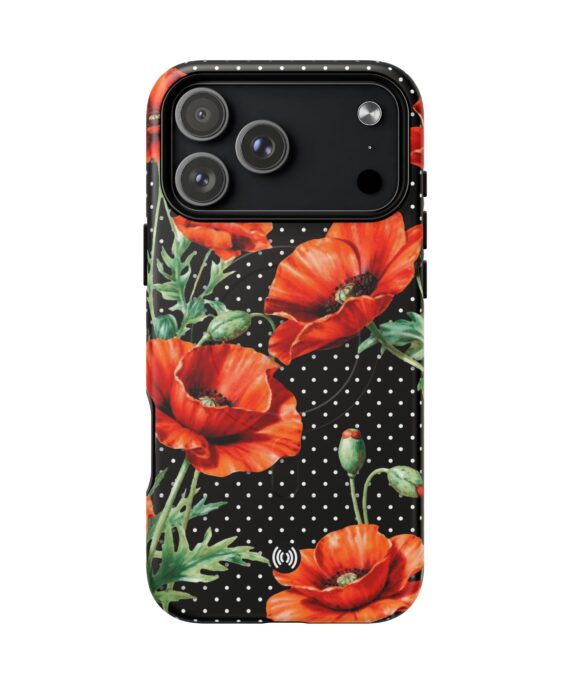 Red Poppy Floral MagSafe® iPhone Case